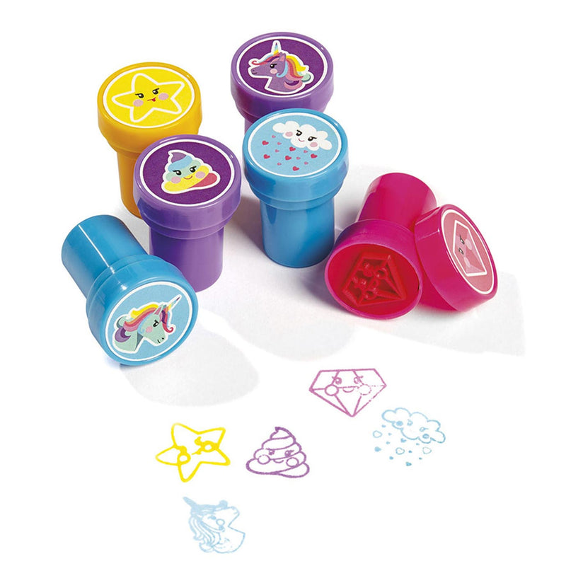 Afbeelding laden in galerijviewer, Totum stempels unicorn junior 12 stuks zelfinktend - creatief speelgoed junior meisjes vanaf 3 jaar - stempelen knutselen kaarten maken cadeau tip
