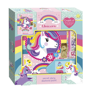 Totum unicorn geheim dagboek met slot vriendenboek | secret diary diamond painting knutselen | speelgoed meisjes cadeau tip