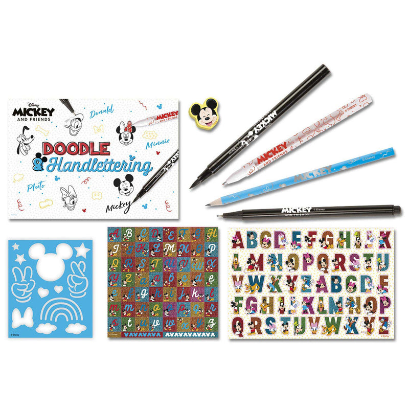 Afbeelding laden in galerijviewer, Totum Mickey Mouse - Doodle Handlettering Set

