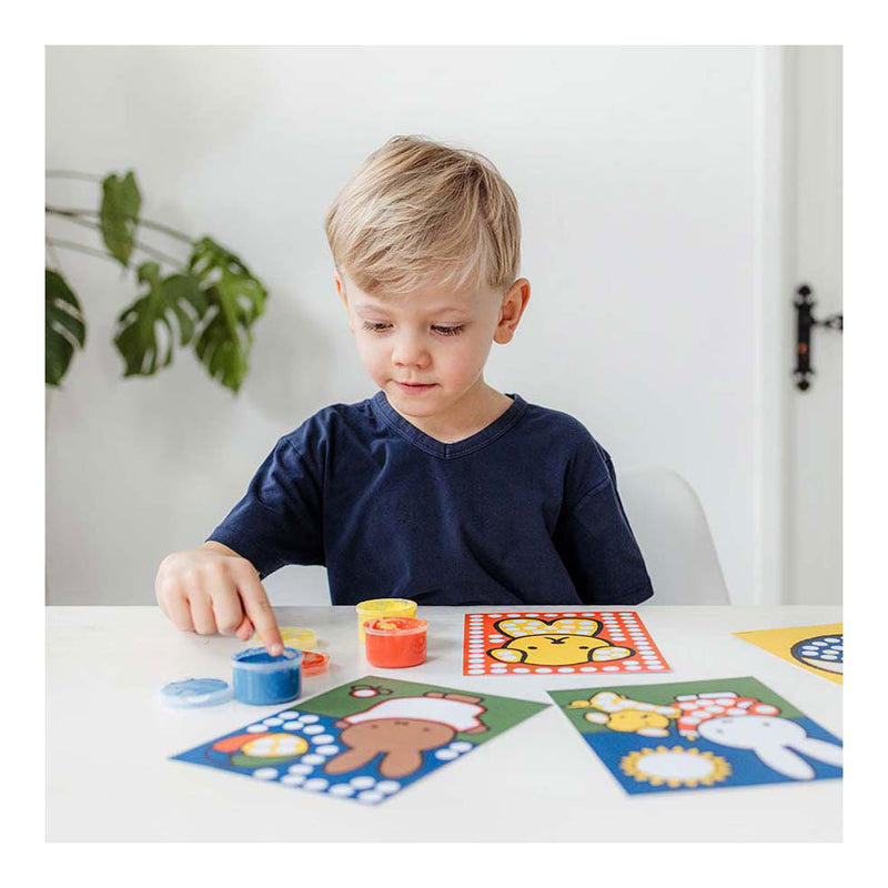 Afbeelding laden in galerijviewer, Bambolino nijntje creatief met vingerverf - creatief speelgoed knutselen junior peuter kleuter - vanaf 2 jaar - cadeautip junior
