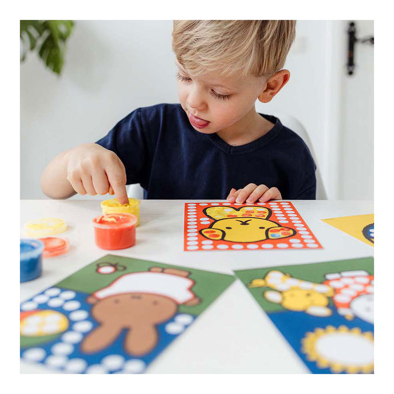 Afbeelding laden in galerijviewer, Bambolino nijntje creatief met vingerverf - creatief speelgoed knutselen junior peuter kleuter - vanaf 2 jaar - cadeautip junior
