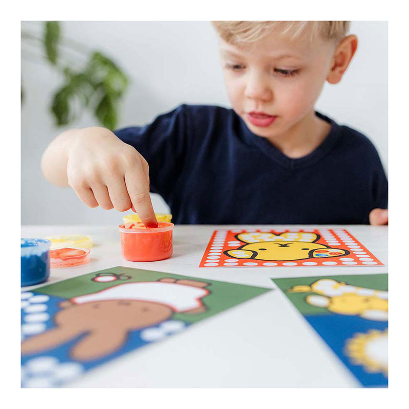 Afbeelding laden in galerijviewer, Bambolino nijntje creatief met vingerverf - creatief speelgoed knutselen junior peuter kleuter - vanaf 2 jaar - cadeautip junior
