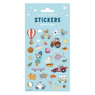 Little dutch stickers jim friends, 10st.