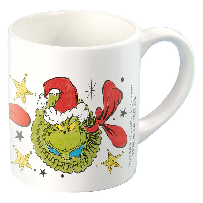 Afbeelding laden in galerijviewer, Totum the grinch - inkleur mok beker beschilderen - knutselset incl. 5 kleuren verf en penseeltje - creatief speelgoed jongens meisjes cadeautip
