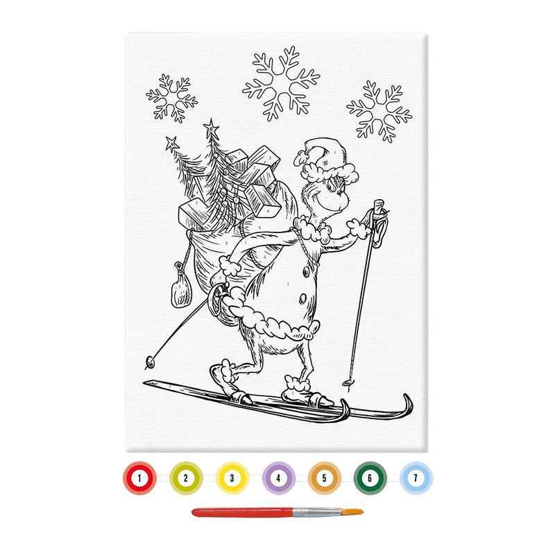 Afbeelding laden in galerijviewer, Creative craft group canvas schilderen op nummer grinch
