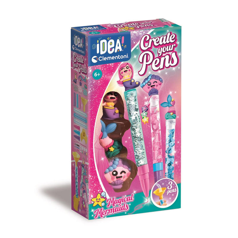 Afbeelding laden in galerijviewer, Clementoni idea maak je eigen pennen - magical mermaids
