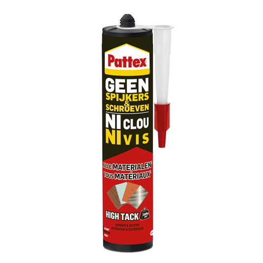 Pattex 1066006 - geen spijkers geen schroeven high tack 460g | 12 stuks
