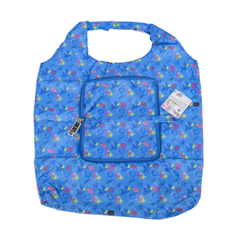 Afbeelding laden in galerijviewer, Create it! poptastic opvouwbare shopper - blauw
