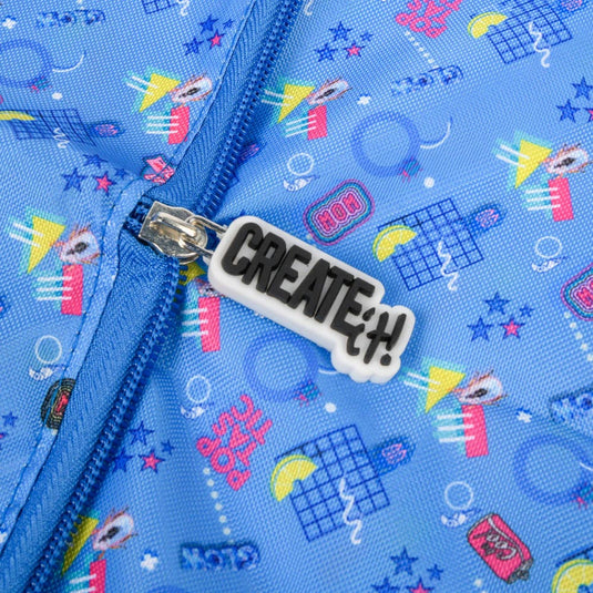 Create it! poptastic opvouwbare shopper - blauw