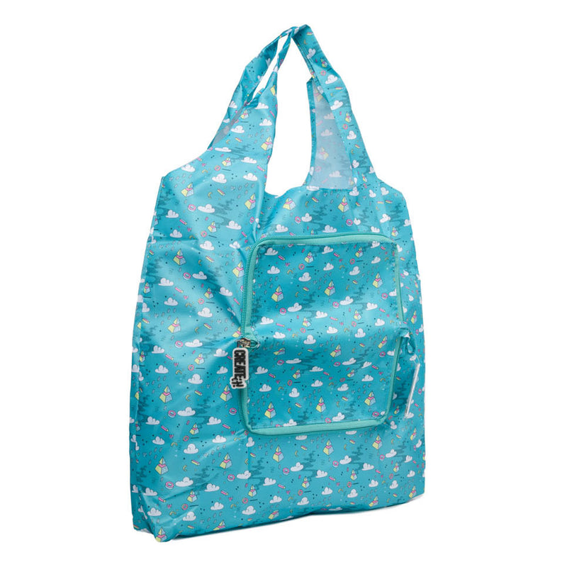 Afbeelding laden in galerijviewer, Create it! poptastic opvouwbare shopper - turquoise
