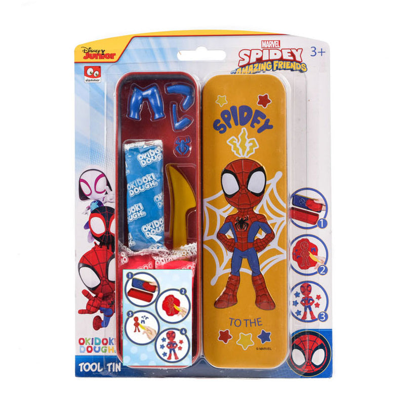 Afbeelding laden in galerijviewer, Canenco Spidey OkiDoki Klei Bewaarblik 3D met Accessoires
