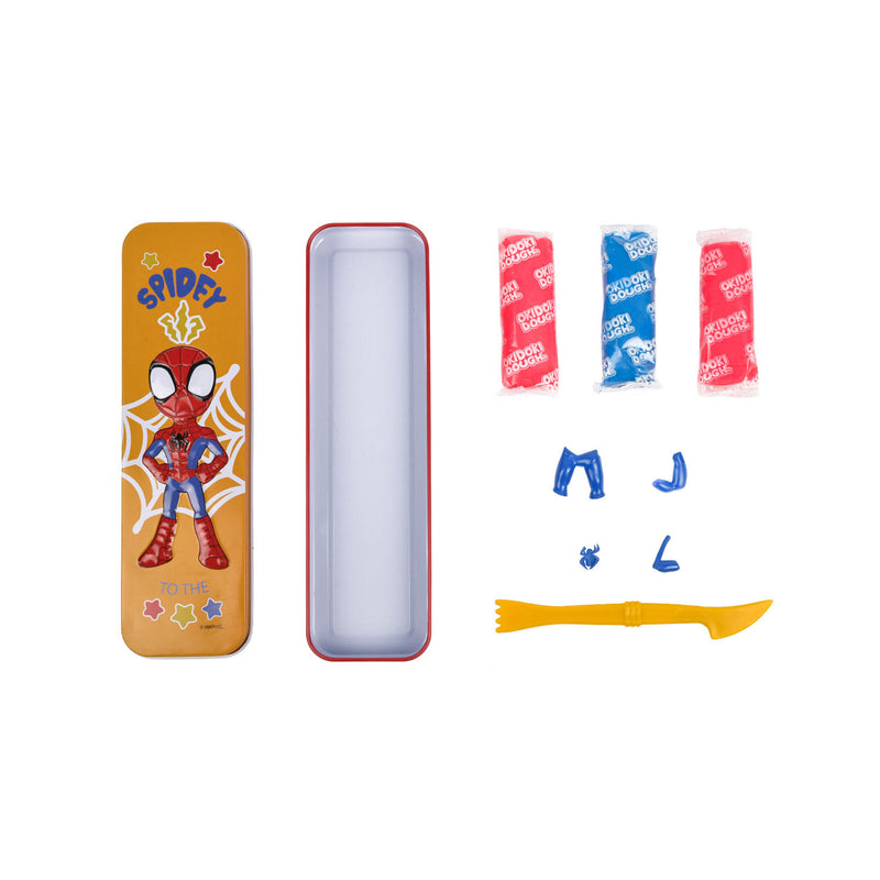 Afbeelding laden in galerijviewer, Canenco Spidey OkiDoki Klei Bewaarblik 3D met Accessoires
