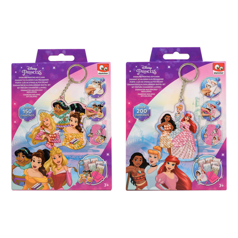 Afbeelding laden in galerijviewer, Canenco disney princess diamond painting sleutelhanger creatief speelgoed.
