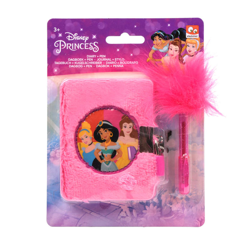 Afbeelding laden in galerijviewer, Canenco disney princess dagboek pluche met pen
