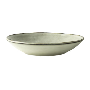 Dutch rose organic bord diep ã¸23,5cm creme doos a 4 stuks