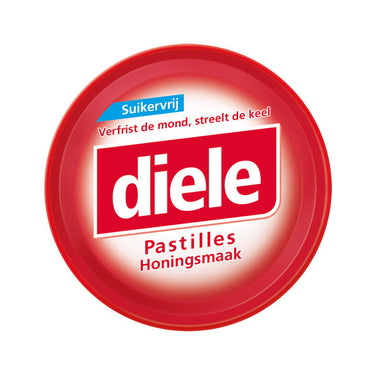Diele pastilles honing suikervrij blikje (10x 50gr)