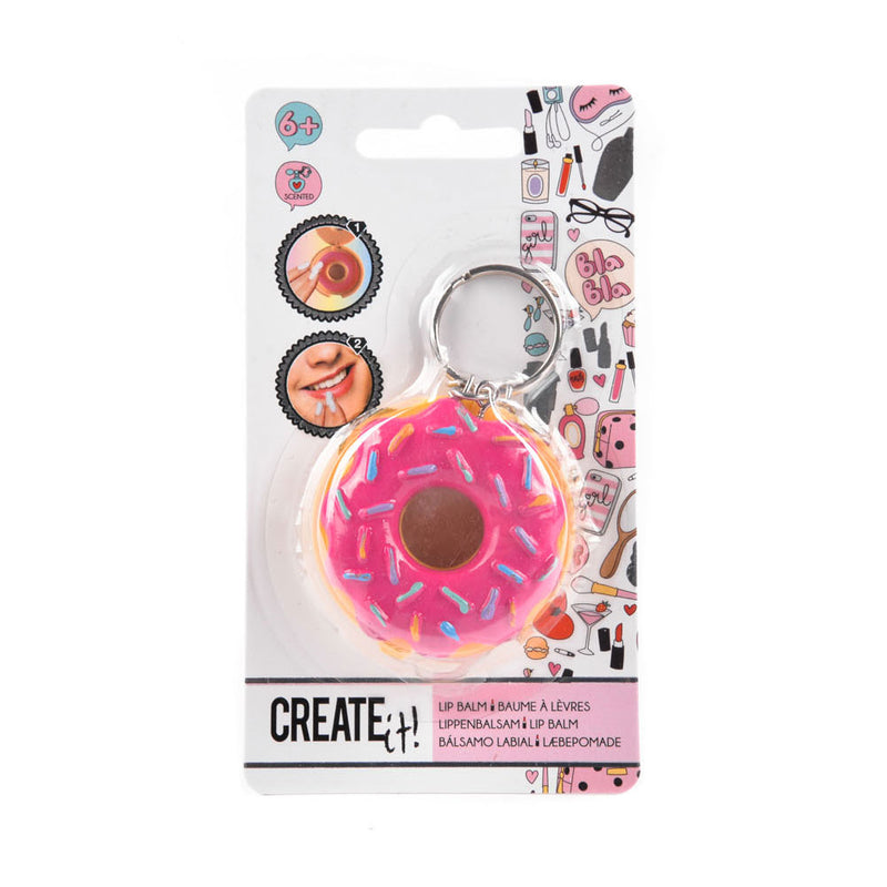 Afbeelding laden in galerijviewer, Create It! Beauty Sleutelhanger Donut met Lippenbalsem
