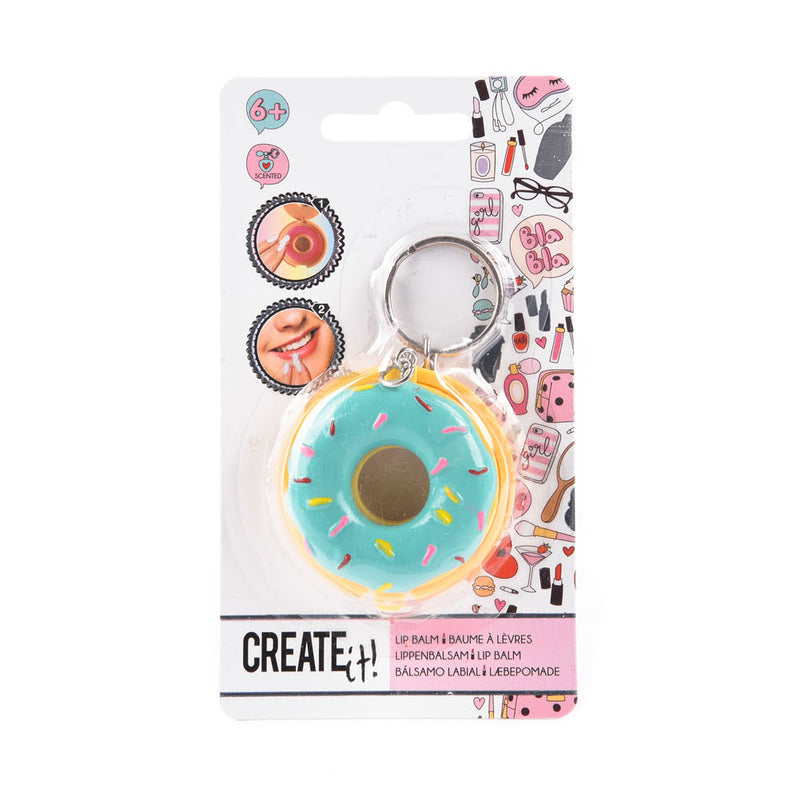 Afbeelding laden in galerijviewer, Create it! beauty sleutelhanger donut met lippenbalsem
