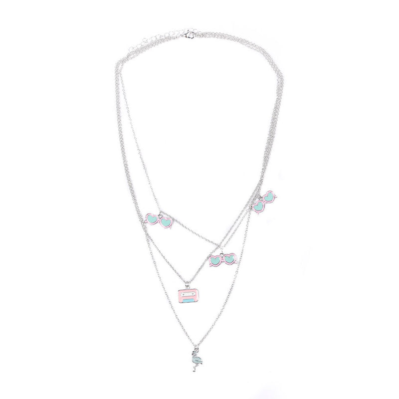 Afbeelding laden in galerijviewer, Create It! Ketting 3-Laags Bedeltjes
