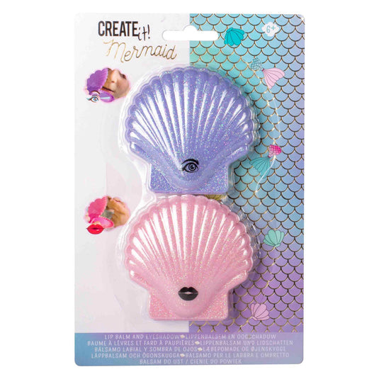 Create it! mermaid lip en oog make-up, 2st.