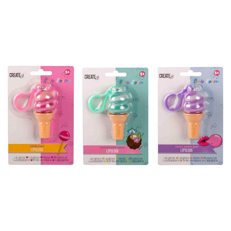 Afbeelding laden in galerijviewer, Canenco Candy Explosion Lipgloss Ijsje Sleutelhanger
