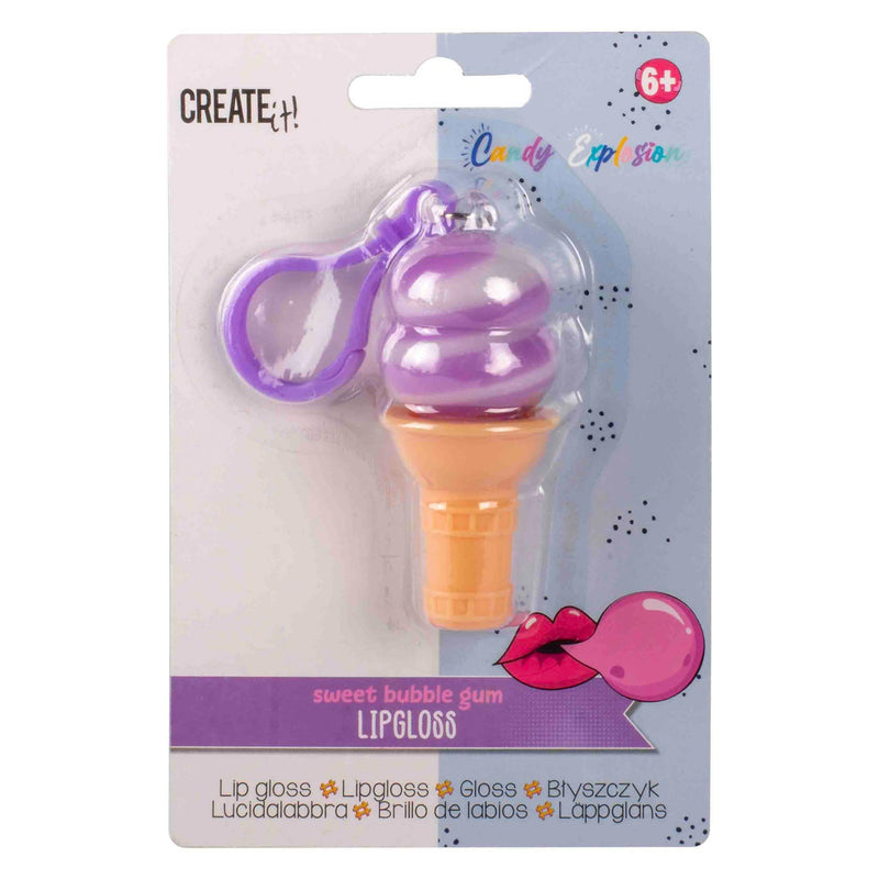 Afbeelding laden in galerijviewer, Canenco create it! candy explosion lipgloss ijsje sleutelhanger
