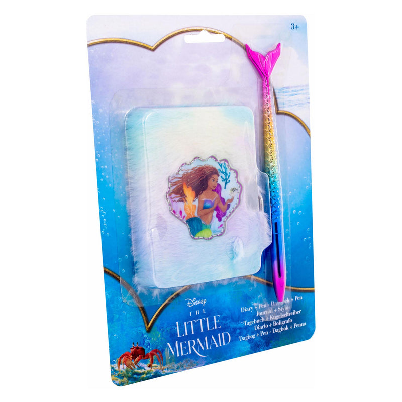 Afbeelding laden in galerijviewer, Canenco the little mermaid pluche dagboek met zeemermin pen

