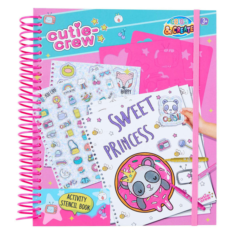 Afbeelding laden in galerijviewer, Canenco cutie crew sjabloon activiteiten kleurboek
