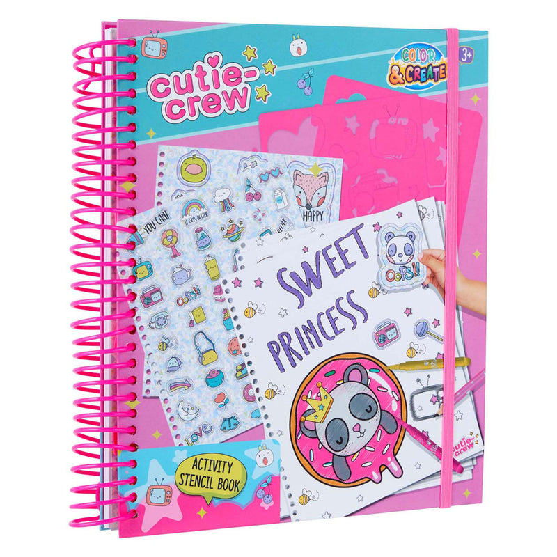 Afbeelding laden in galerijviewer, Canenco cutie crew sjabloon activiteiten kleurboek
