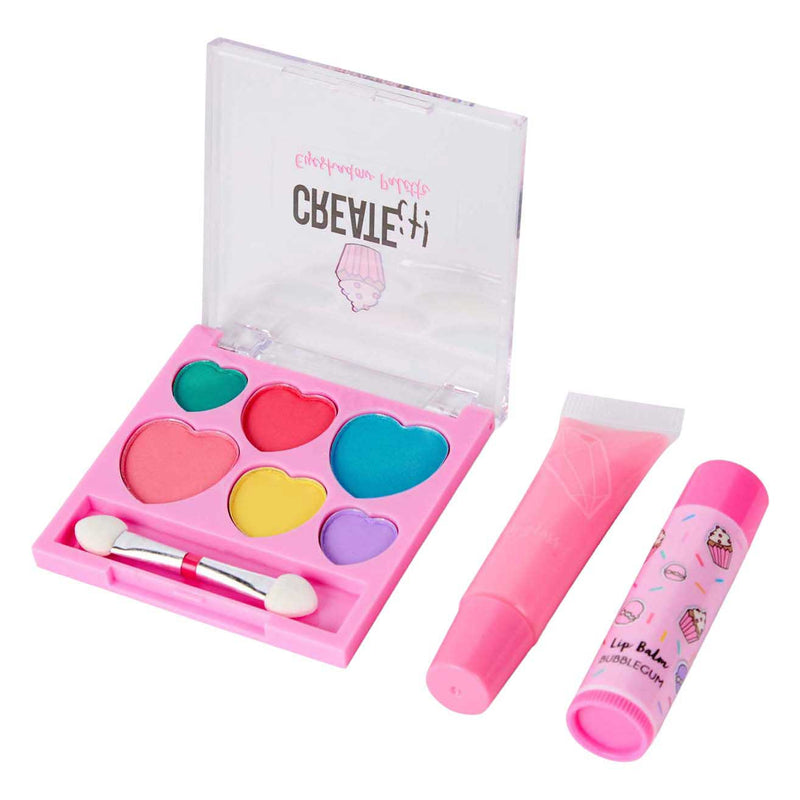 Afbeelding laden in galerijviewer, Merkloos sans marque create it! make-up set in fluffy rugtas
