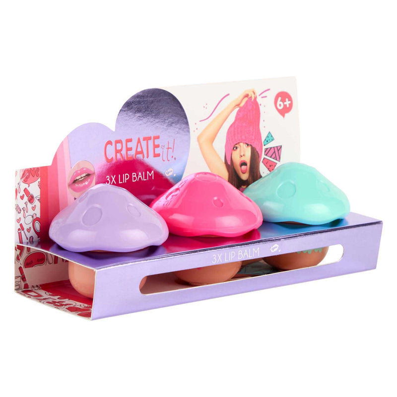 Afbeelding laden in galerijviewer, Canenco create it! beauty lippenbalsem paddenstoel, 3-delig
