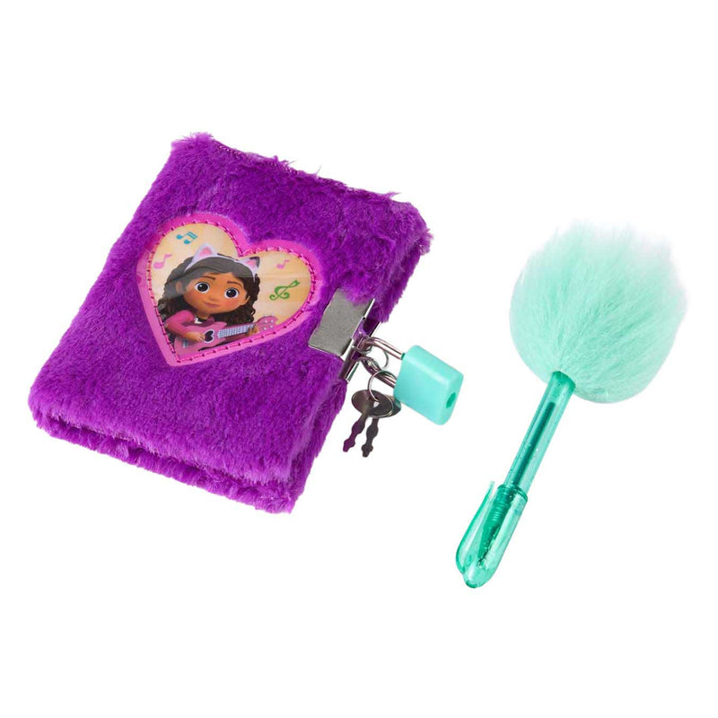 Afbeelding laden in galerijviewer, Canenco gabby's poppenhuis pluche dagboek met pluche pen
