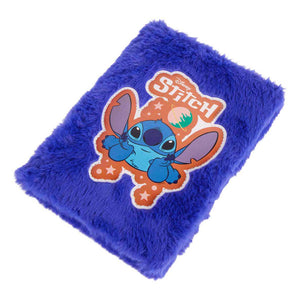Canenco stitch pluche notitieboek donkerblauw