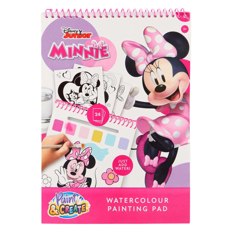 Afbeelding laden in galerijviewer, Canenco minnie mouse water verfset boek - incl kwast
