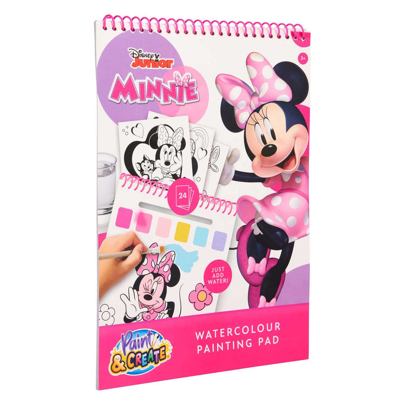 Afbeelding laden in galerijviewer, Canenco minnie mouse water verfset boek - incl kwast
