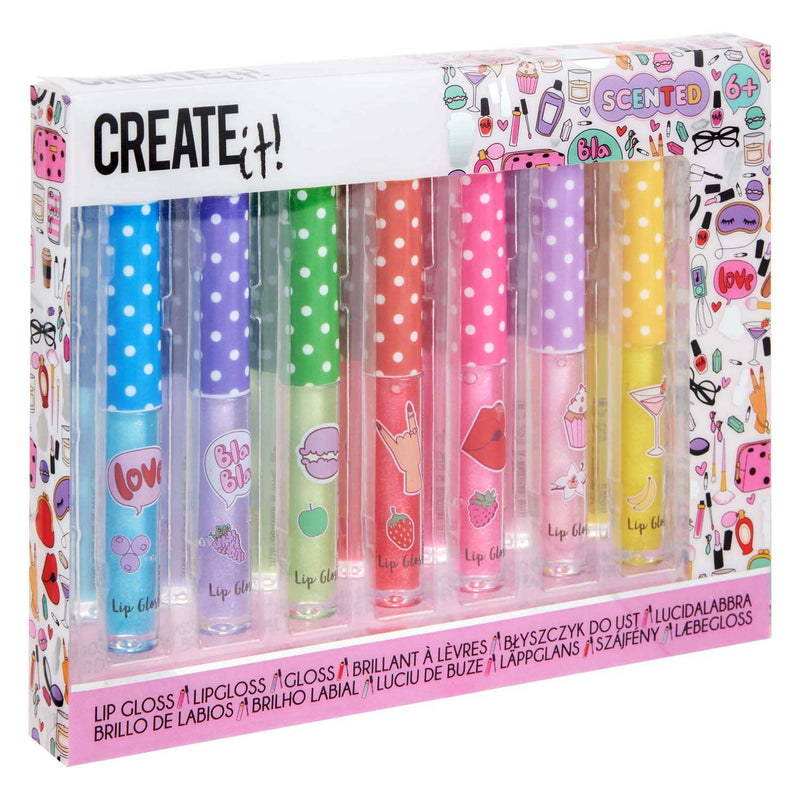 Afbeelding laden in galerijviewer, Canenco create it! lipgloss geur glitter - 7st.
