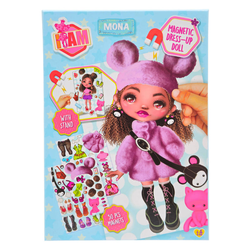Afbeelding laden in galerijviewer, Canenco i am magnetic dress up doll - winter a5
