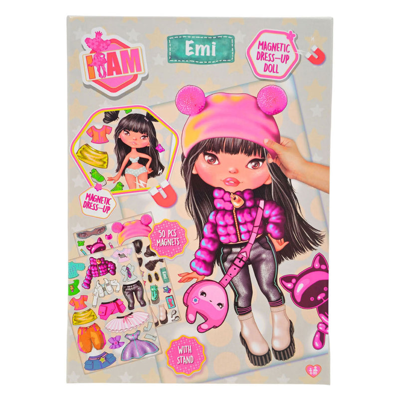 Afbeelding laden in galerijviewer, Canenco i am magnetic dress up doll - winter a5
