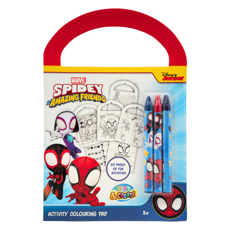 Afbeelding laden in galerijviewer, Canenco spidey activiteitenboek - incl. 3 kleurpotloden
