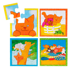 Bambolino dikkie dik puzzel 4 in 1. confetti 3+