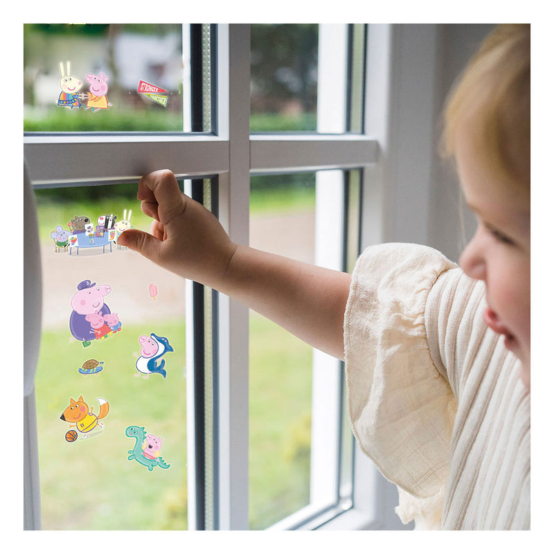 Afbeelding laden in galerijviewer, Bambolino toys peppa pig raamstickers
