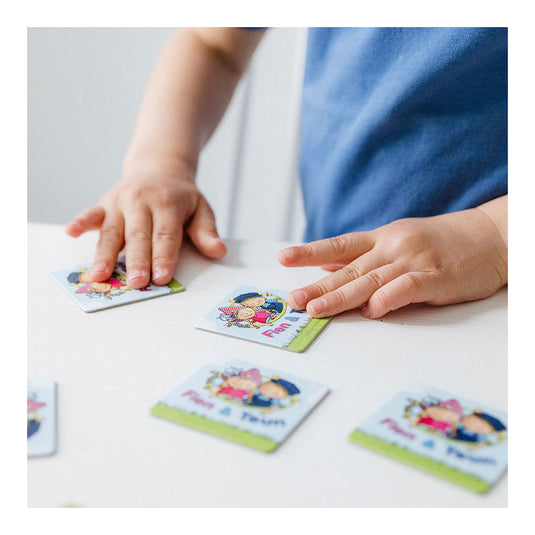 Bambolino fien teun memo spelletje - geheugen spel educatief spelgoed - boerderij - toys - vanaf 3 jaar