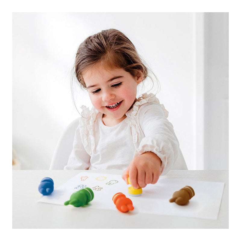 Afbeelding laden in galerijviewer, Totum nijntje stempels, 5 stuks zelf inktend, stempelen, stempelset - creatief peuter kleuter speelgoed - vanaf 3 jaar - bambolino toys knutselen junior

