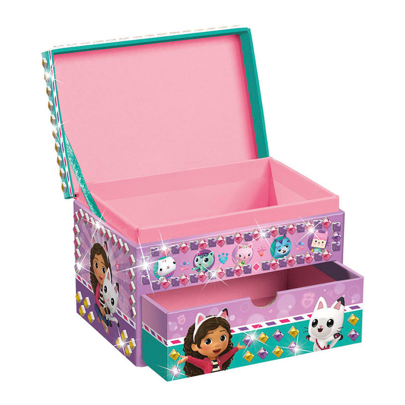 Afbeelding laden in galerijviewer, Totum gabby’s poppenhuis sieradendoosje speelgoed meisjes mozaïek beauty doosje versieren - gabby’s dollhouse cadeau knutselen

