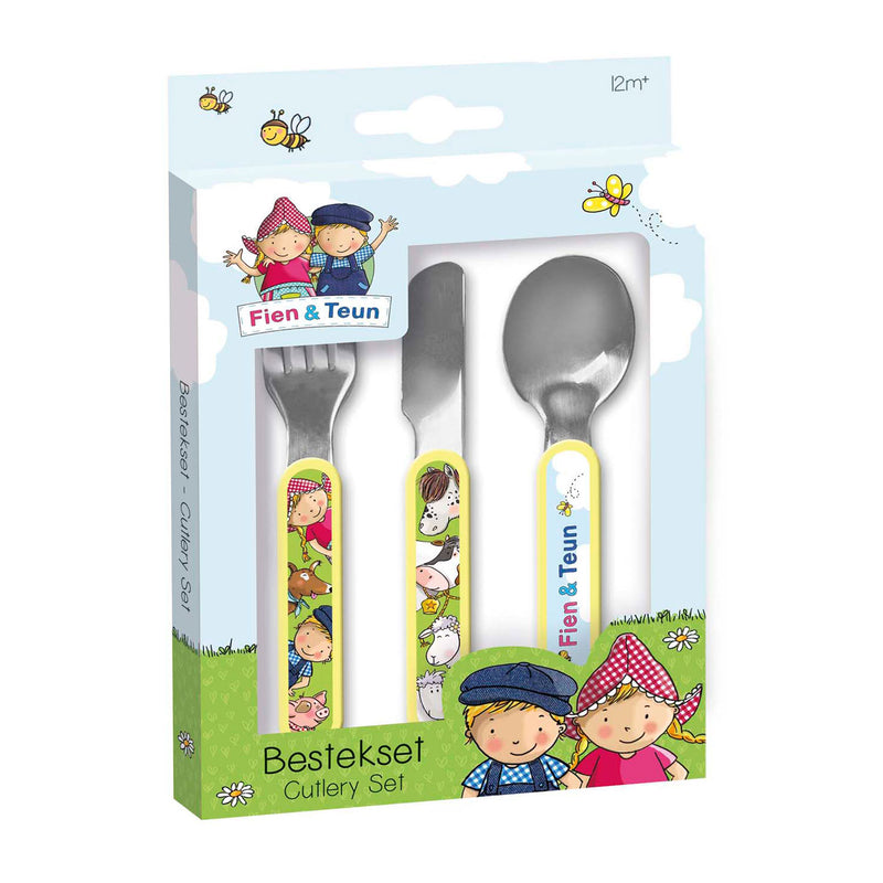 Afbeelding laden in galerijviewer, Bambolino toys fien teun bestekset, 3dlg.
