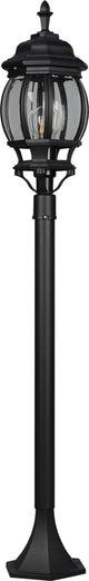 Trio elvo - paalverlichting - zwart mat - excl. 1x e27 4 w - afstandsbediening - geintegreerde dimmer - traploos instelbare lichtkleur - indirecte verlichting - buitenverlichting - ip44