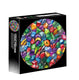 Intro puzzel rond - colourful gems - 1000 stukjes