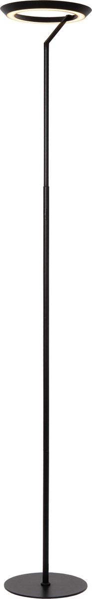 Lucide celeste - vloerlamp - ø 28 cm - led dimbaar - 1x21w 2700k - zwart