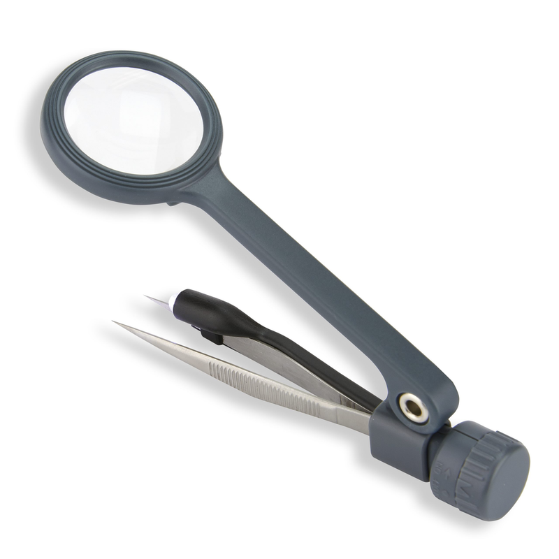 Afbeelding laden in galerijviewer, Carson magnigrip mg-88 loep met pincet
