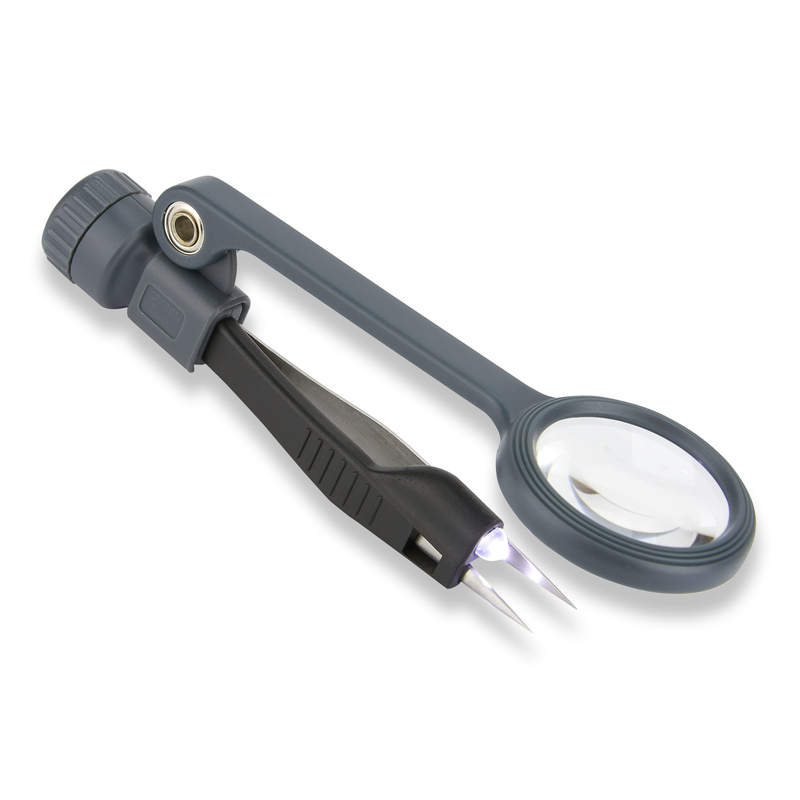 Afbeelding laden in galerijviewer, Carson magnigrip mg-88 loep met pincet
